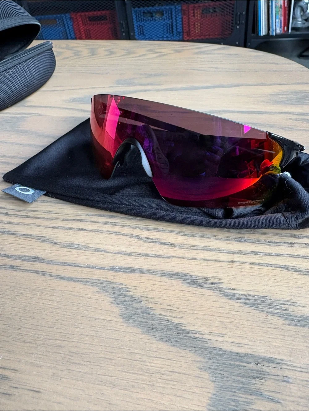 Oakley EVZero Prizm Road Sunglasses with Red-Purple Mirrored Lens